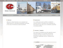 Tablet Screenshot of globe-chemicals.com